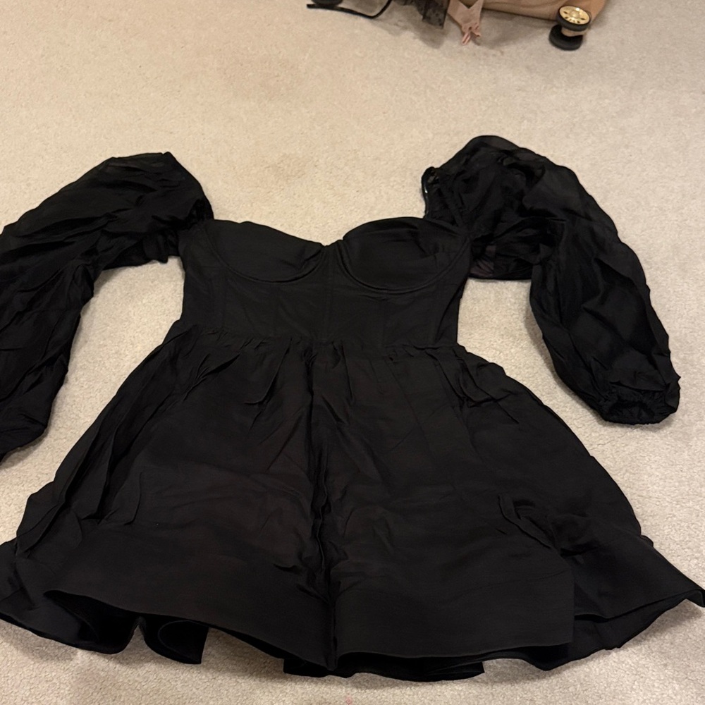 Hello Molly Black Long Sleeve Dress